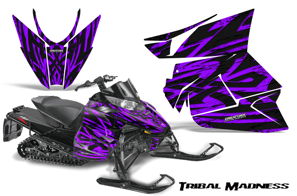 Arctic Cat Pro Climb Cross 2012 Graphics Kit Tribal Madness Purple